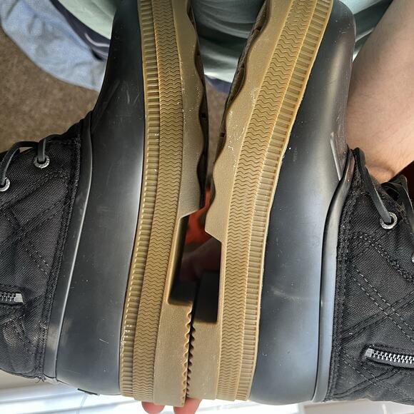 Sperry Saltwater Womens Size 9W Black Waterproof Quilted Duck Boots Shoes - Picture 14 of 16